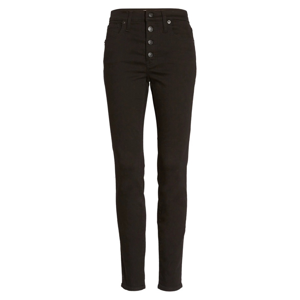 NWOT Madewell High Waist Skinny Jeans Black 25 - Picture 4 of 12